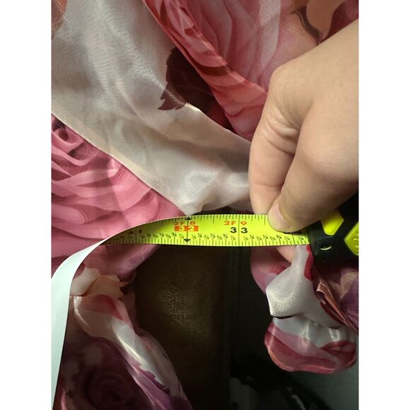 NWT Jessakae Womans Polly Mini Babydoll Dress Rose Florals Size 6X - Picture 6 of 7